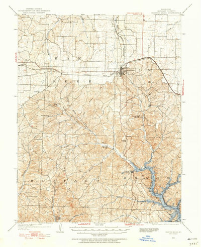 United States Geological Survey Gravois Mills, MO (1949, 62500-Scale) digital map