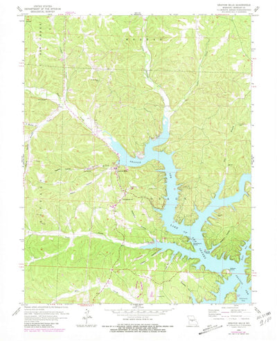 United States Geological Survey Gravois Mills, MO (1959, 24000-Scale) digital map