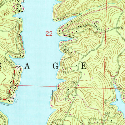 United States Geological Survey Gravois Mills, MO (1959, 24000-Scale) digital map