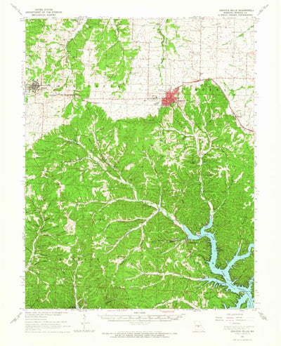 United States Geological Survey Gravois Mills, MO (1961, 62500-Scale) digital map