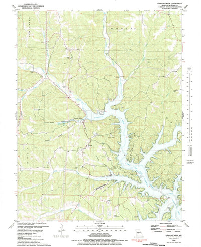 United States Geological Survey Gravois Mills, MO (1983, 24000-Scale) digital map