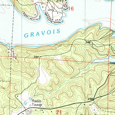 United States Geological Survey Gravois Mills, MO (1983, 24000-Scale) digital map