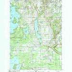 United States Geological Survey Grawn, MI (1983, 25000-Scale) digital map