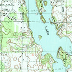 United States Geological Survey Grawn, MI (1983, 25000-Scale) digital map