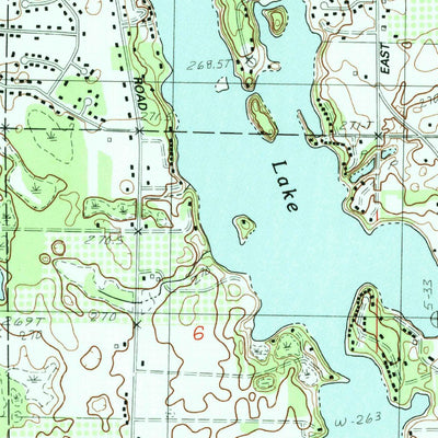 United States Geological Survey Grawn, MI (1983, 25000-Scale) digital map