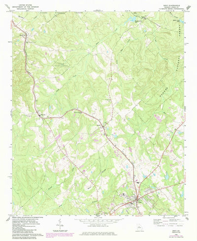 United States Geological Survey Gray, GA (1964, 24000-Scale) digital map