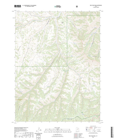 United States Geological Survey Gray Head Peak, UT (2023, 24000-Scale) digital map