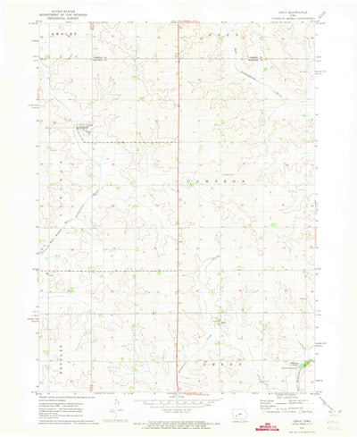 United States Geological Survey Gray, IA (1971, 24000-Scale) digital map