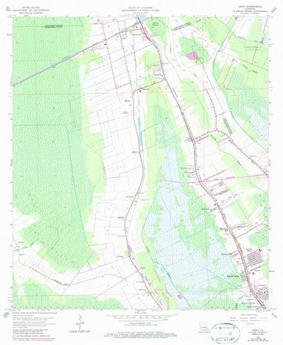 United States Geological Survey Gray, LA (1963, 24000-Scale) digital map