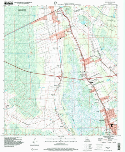 United States Geological Survey Gray, LA (1998, 24000-Scale) digital map