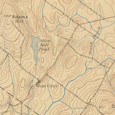 United States Geological Survey Gray, ME (1898, 62500-Scale) digital map