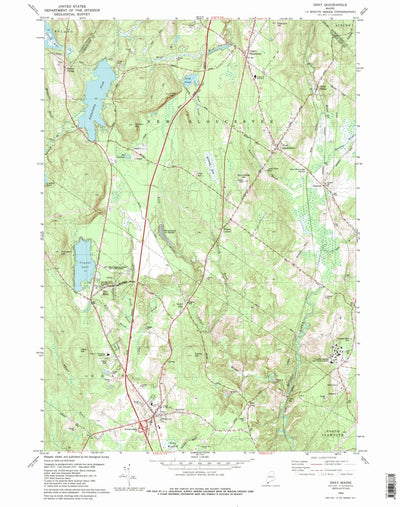 United States Geological Survey Gray, ME (1980, 24000-Scale) digital map