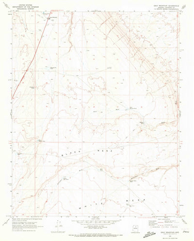 United States Geological Survey Gray Mountain, AZ (1969, 24000-Scale) digital map