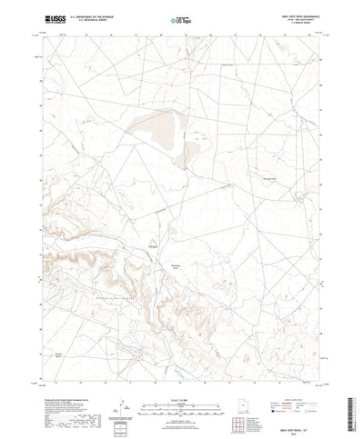 United States Geological Survey Gray Spot Rock, UT (2023, 24000-Scale) digital map