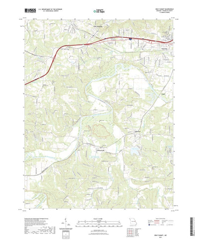 United States Geological Survey Gray Summit, MO (2021, 24000-Scale) digital map