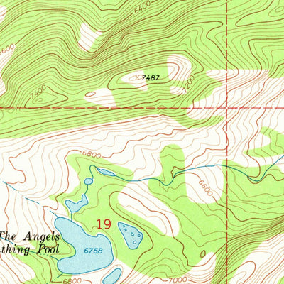 United States Geological Survey Gray Wolf Lake, MT (1965, 24000-Scale) digital map