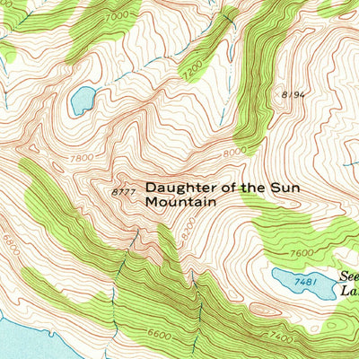 United States Geological Survey Gray Wolf Lake, MT (1965, 24000-Scale) digital map