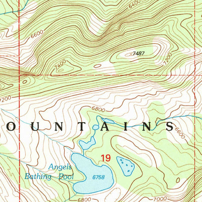 United States Geological Survey Gray Wolf Lake, MT (1994, 24000-Scale) digital map