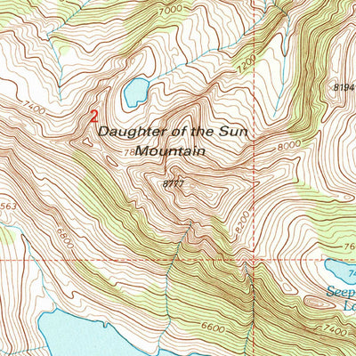 United States Geological Survey Gray Wolf Lake, MT (1994, 24000-Scale) digital map