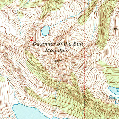 United States Geological Survey Gray Wolf Lake, MT (1994, 24000-Scale) digital map