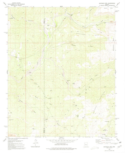 United States Geological Survey Grayback Mountains, AZ (1980, 24000-Scale) digital map