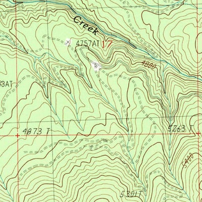 United States Geological Survey Grayhorse Creek, MT (1989, 24000-Scale) digital map