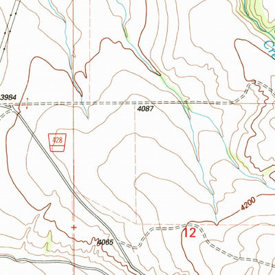 United States Geological Survey Grayhorse Creek, MT (1998, 24000-Scale) digital map
