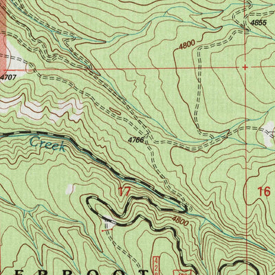 United States Geological Survey Grayhorse Creek, MT (1998, 24000-Scale) digital map