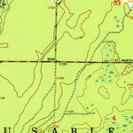 United States Geological Survey Grayling, MI (1951, 24000-Scale) digital map