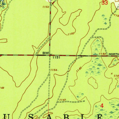 United States Geological Survey Grayling, MI (1951, 24000-Scale) digital map