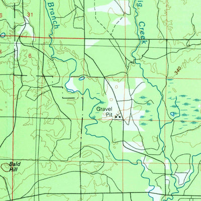 United States Geological Survey Grayling, MI (1983, 100000-Scale) digital map