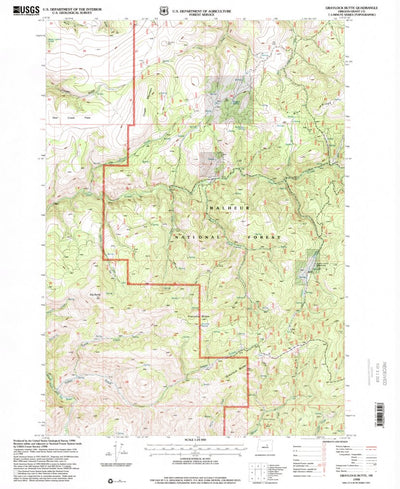 United States Geological Survey Graylock Butte, OR (1998, 24000-Scale) digital map