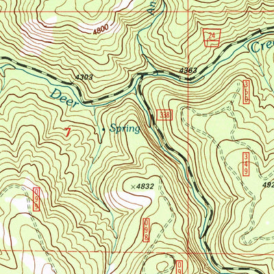 United States Geological Survey Graylock Butte, OR (1998, 24000-Scale) digital map