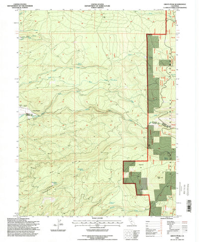 United States Geological Survey Grays Peak, CA (1995, 24000-Scale) digital map