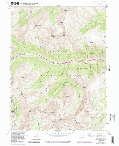 United States Geological Survey Grays Peak, CO (1958, 24000-Scale) digital map