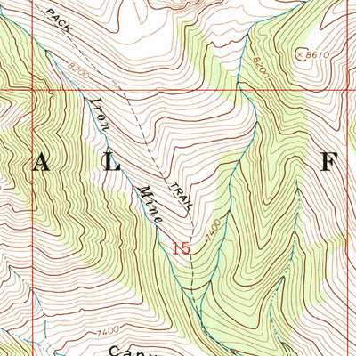 United States Geological Survey Grays Peak, ID (1967, 24000-Scale) digital map