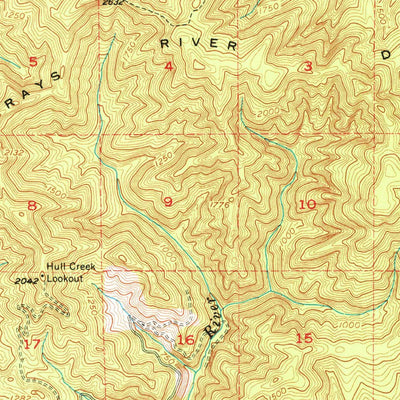 United States Geological Survey Grays River, WA-OR (1955, 62500-Scale) digital map