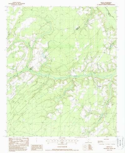 United States Geological Survey Grays, SC (1988, 24000-Scale) digital map