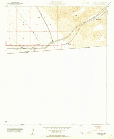United States Geological Survey Grays Well, CA (1953, 24000-Scale) digital map