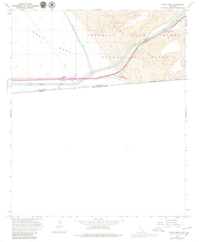 United States Geological Survey Grays Well, CA (1964, 24000-Scale) digital map