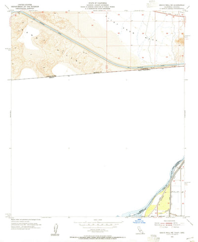 United States Geological Survey Grays Well NE, CA-AZ (1953, 24000-Scale) digital map