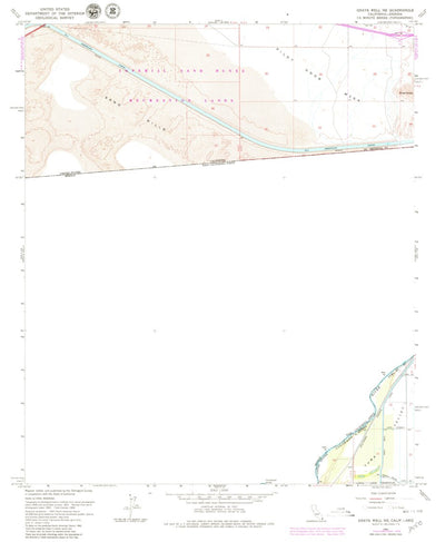 United States Geological Survey Grays Well NE, CA-AZ (1964, 24000-Scale) digital map