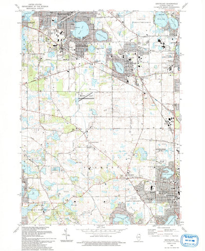 United States Geological Survey Grayslake, IL (1993, 24000-Scale) digital map