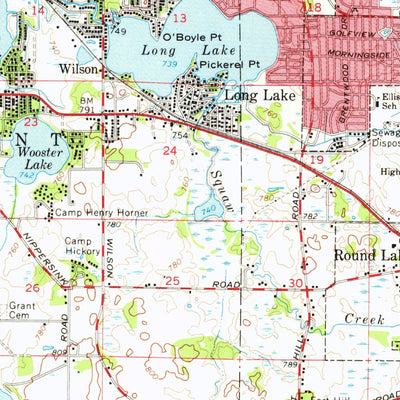 United States Geological Survey Grayslake, IL-WI (1960, 62500-Scale) digital map