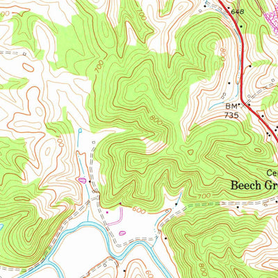 United States Geological Survey Grayson, KY (1971, 24000-Scale) digital map