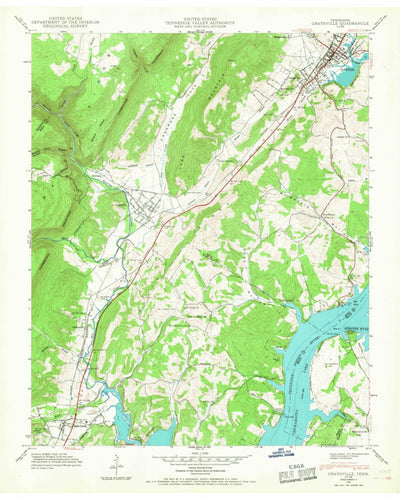 United States Geological Survey Graysville, TN (1942, 24000-Scale) digital map