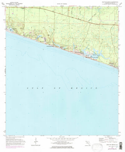 United States Geological Survey Grayton Beach, FL (1970, 24000-Scale) digital map