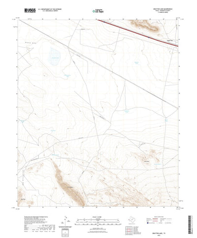 United States Geological Survey Grayton Lake, TX (2022, 24000-Scale) digital map