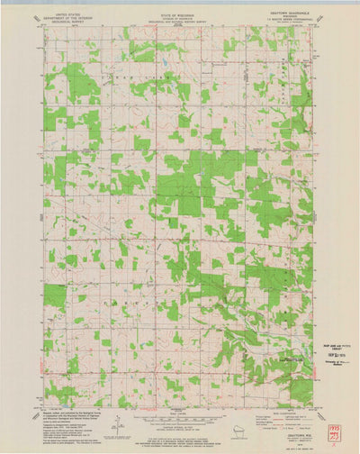 United States Geological Survey Graytown, WI (1975, 24000-Scale) digital map