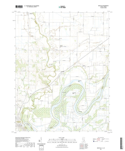 United States Geological Survey Grayville, IL (2021, 24000-Scale) digital map